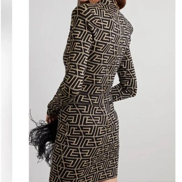 Balmain black and gold knit dress, US 8 FR 40 - Picture 8 of 8